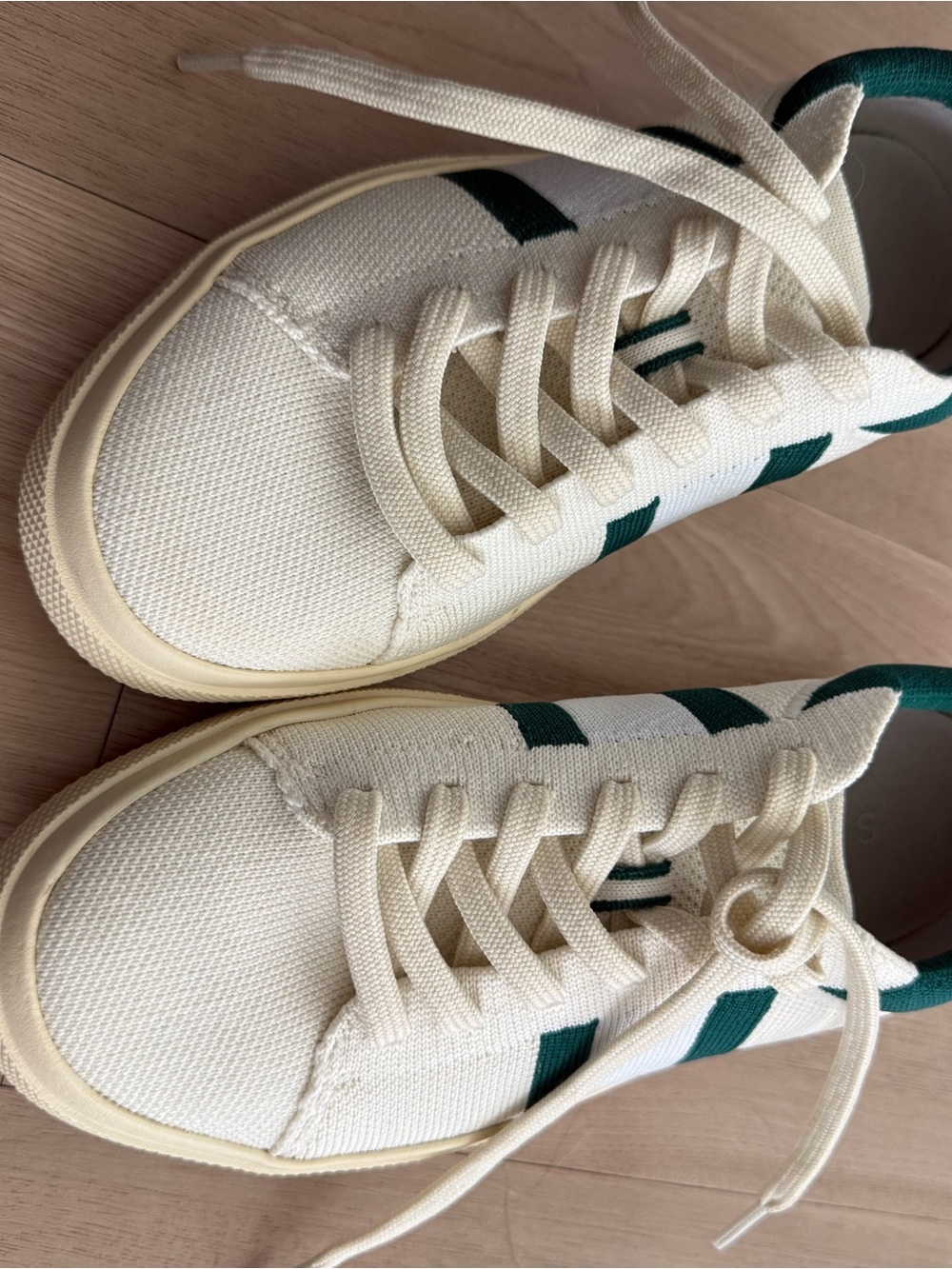 Rothy's Sneakers with Green Accents